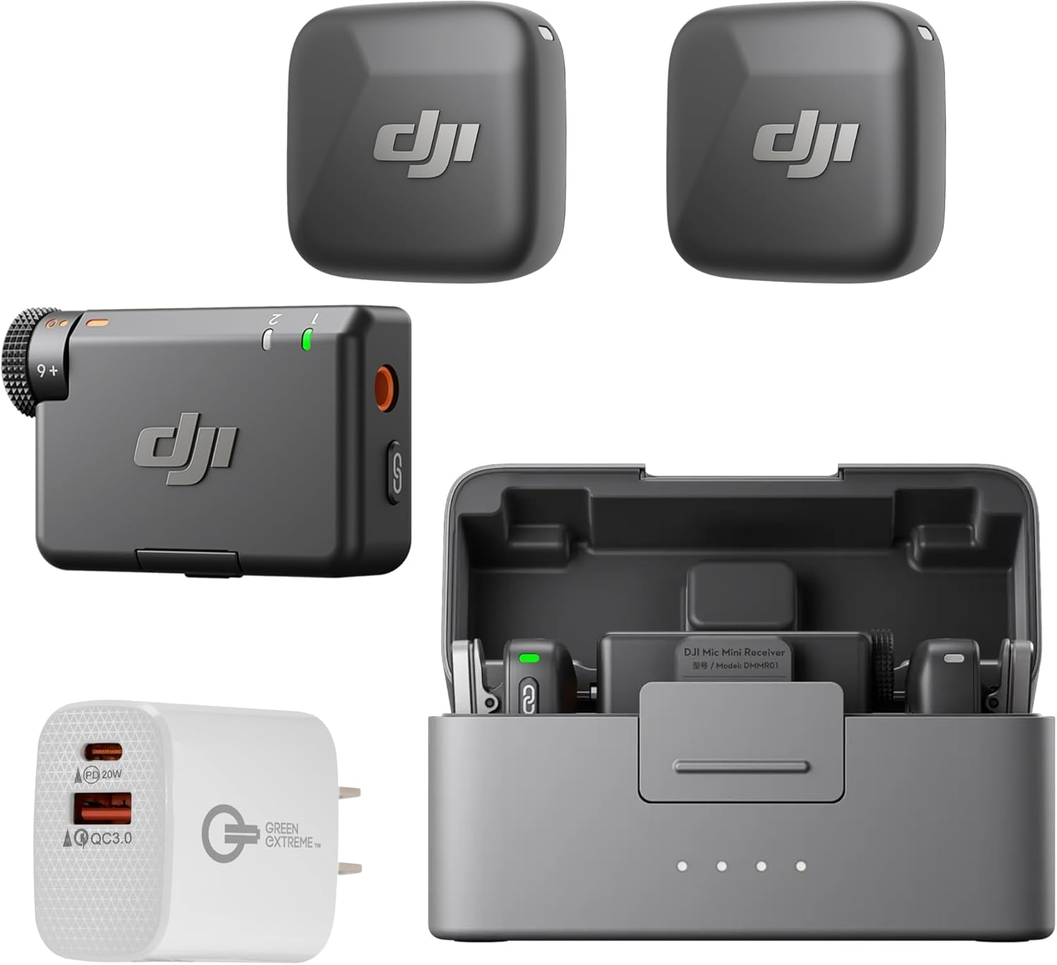 DJI Mic Mini - 2 TX + 1 RX + Charging Case DJI Mic Mini - 2 TX + 1 RX + Charging Case